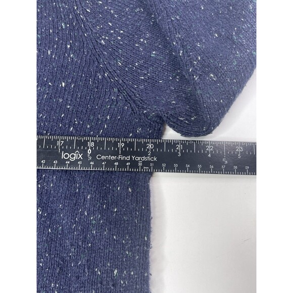 Women's Christmas Sweater Cardigan Breckenridge Embroidered Navy Blue Small - Picture 6 of 11